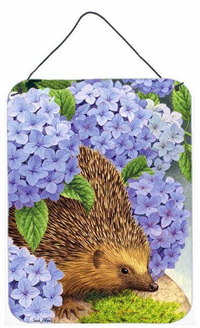 Hedgehog &amp; Hydrangea Wall or Door Hanging Prints ASA2001DS1216 by Caroline&#39;s Treasures