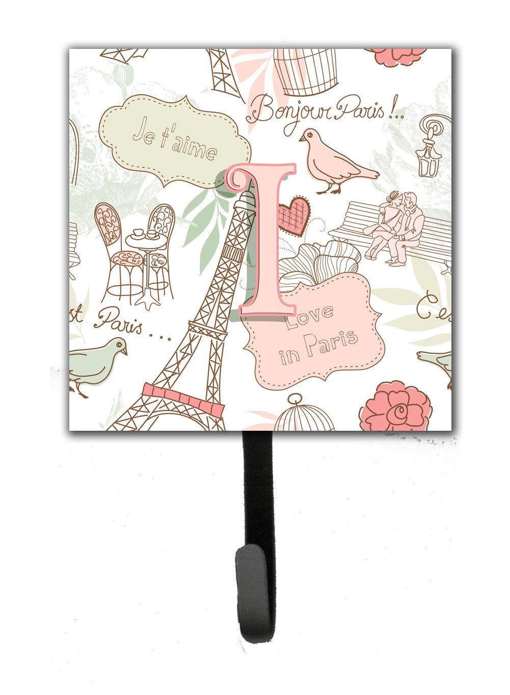 Letter I Love in Paris Pink Leash or Key Holder CJ2002-ISH4 by Caroline's Treasures