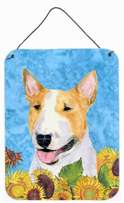 Caroline's Treasures Bull Terrier Aluminium Metal Wall or Door Hanging Prints
