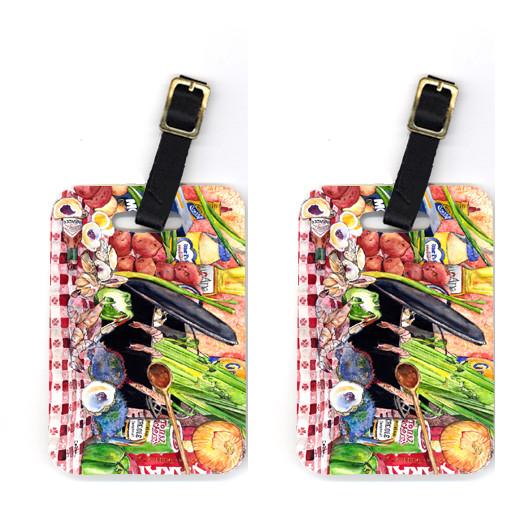 Pair of Gumbo and Potato Salad Luggage Tags by Caroline&#39;s Treasures