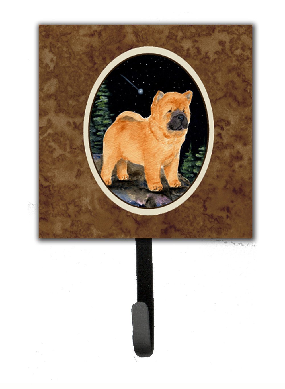 Starry Night Chow Chow Leash Holder or Key Hook by Caroline's Treasures