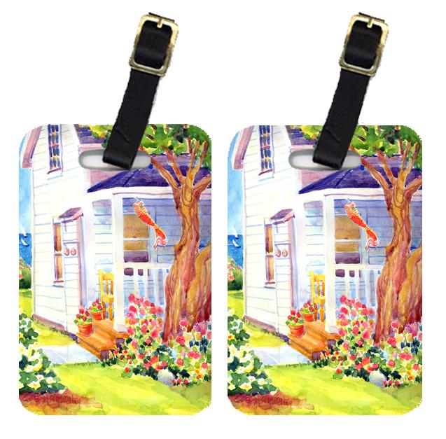 Pair of 2 Houses Luggage Tags by Caroline&#39;s Treasures