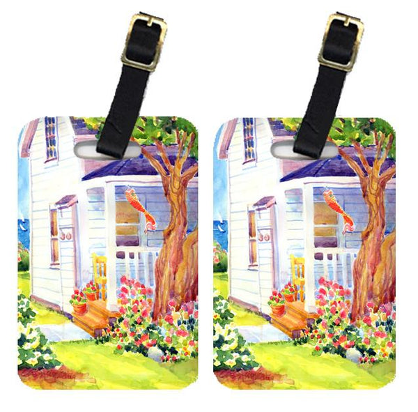 Pair of 2 Houses Luggage Tags by Caroline's Treasures