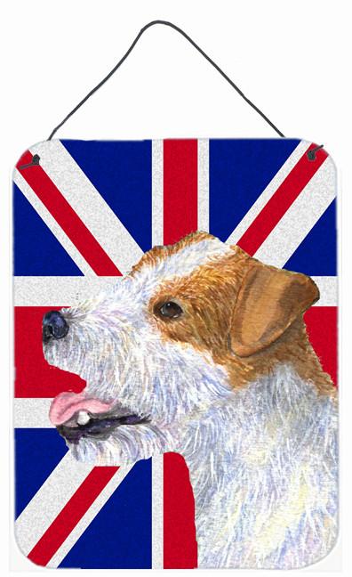Jack Russell Terrier with English Union Jack British Flag Wall or Door Hanging Prints SS4946DS1216 by Caroline's Treasures