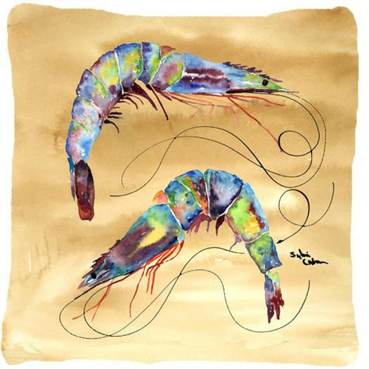 Shrimp Decorative   Canvas Fabric Pillow - the-store.com