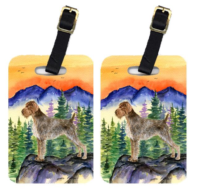Pair of 2 German Wirehaired Pointer Luggage Tags by Caroline's Treasures