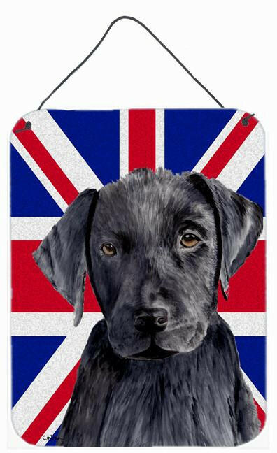 Labrador with English Union Jack British Flag Wall or Door Hanging Prints SC9821DS1216 by Caroline's Treasures