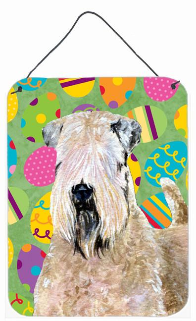 Wheaten Terrier Soft Coated Easter Eggtravaganza Wall or Door Hanging Prints by Caroline&#39;s Treasures