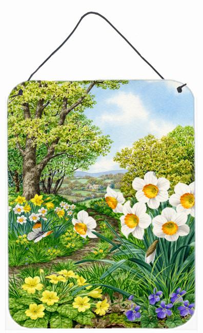 Spring Flowers by Sarah Adams Wall or Door Hanging Prints ASAD778DS1216 by Caroline&#39;s Treasures