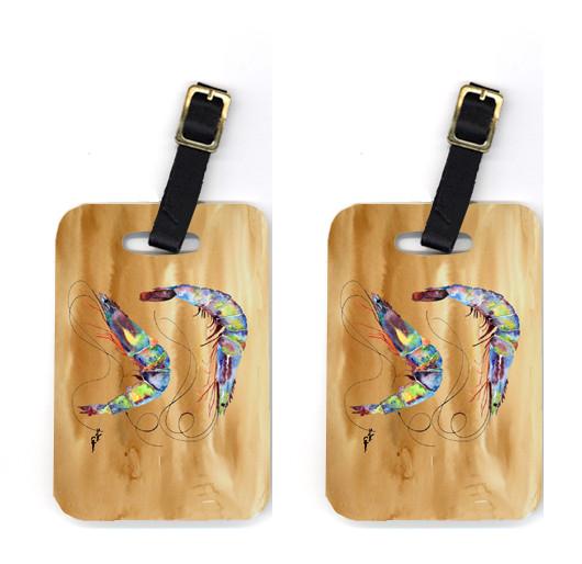 Pair of Shrimp Luggage Tags by Caroline&#39;s Treasures
