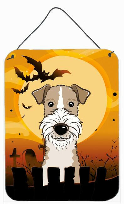 Caroline's Treasures Halloween Wire Haired Fox Terrier Wall or Door Hanging Prints BB1805DS1216