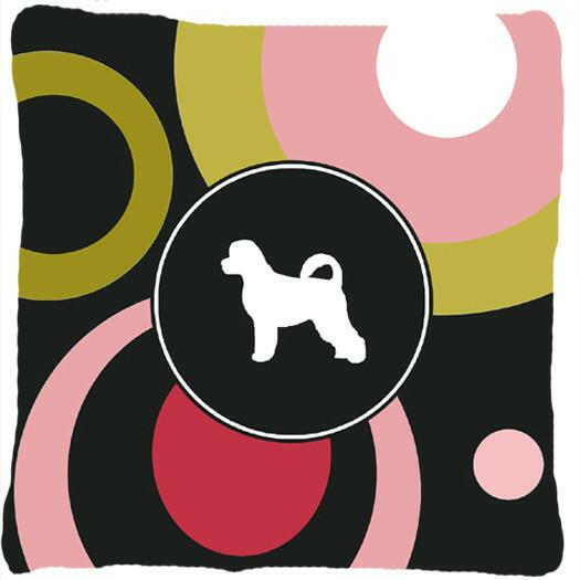 Portuguese Water Dog Decorative   Canvas Fabric Pillow by Caroline&#39;s Treasures