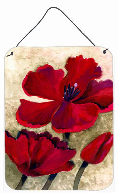 Red Tulip by Maureen Bonfield Wall or Door Hanging Prints BMBO0734DS1216 by Caroline's Treasures