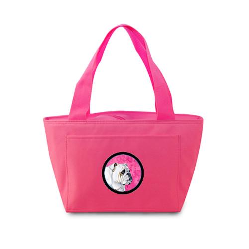 Pink Bulldog English  Lunch Bag or Doggie Bag LH9364PK by Caroline&#39;s Treasures