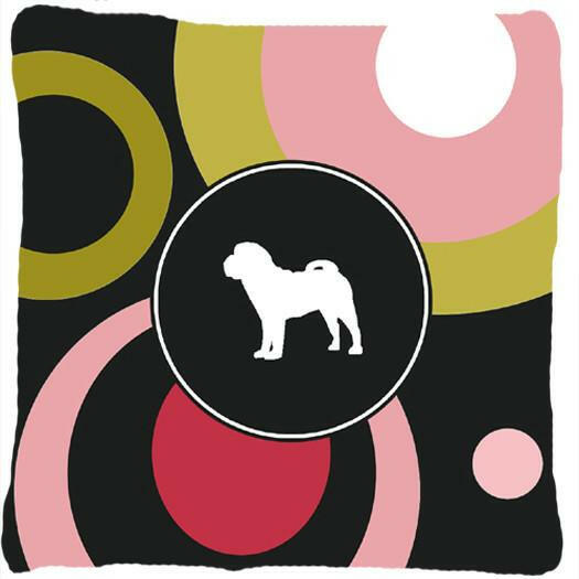 Shar Pei Decorative   Canvas Fabric Pillow by Caroline&#39;s Treasures