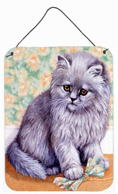 Grey Cat by Daphne Baxter Wall or Door Hanging Prints BDBA254ADS1216 by Caroline's Treasures