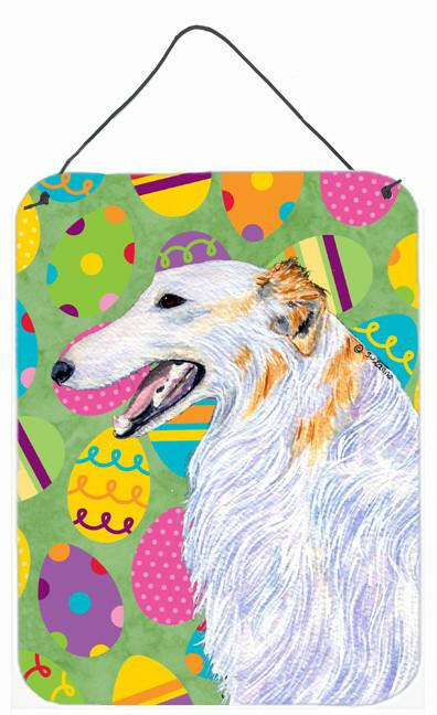 Caroline's Treasures Borzoi Easter Eggtravaganza Aluminium Metal Wall or Door Hanging Prints