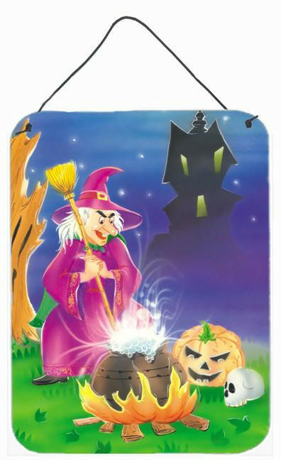 Witch and her Castle Wall or Door Hanging Prints APH2989DS1216 by Caroline's Treasures