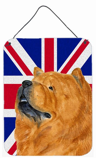 Chow Chow with English Union Jack British Flag Wall or Door Hanging Prints SS4944DS1216 by Caroline's Treasures