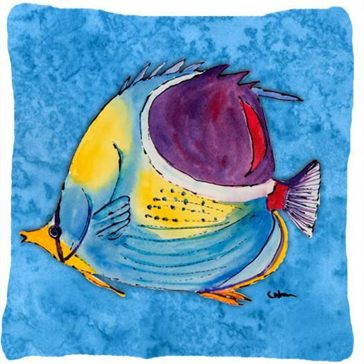 Tropical Fish Decorative   Canvas Fabric Pillow - the-store.com
