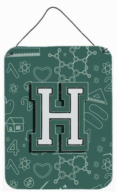 Caroline's Treasures Letter H Back to School Initial Wall or Door Hanging Prints CJ2010-HDS1216