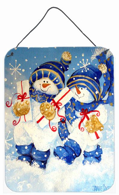 Holiday Delivery Snowman Wall or Door Hanging Prints PJC1014DS1216 by Caroline's Treasures