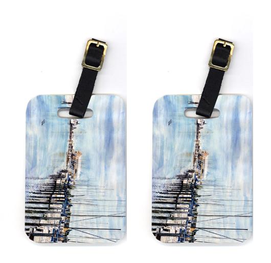 Pair of The Warf Luggage Tags by Caroline&#39;s Treasures