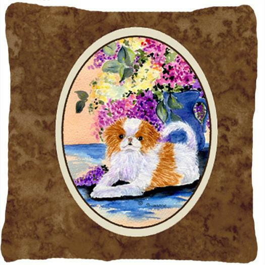 Japanese Chin Decorative   Canvas Fabric Pillow by Caroline&#39;s Treasures