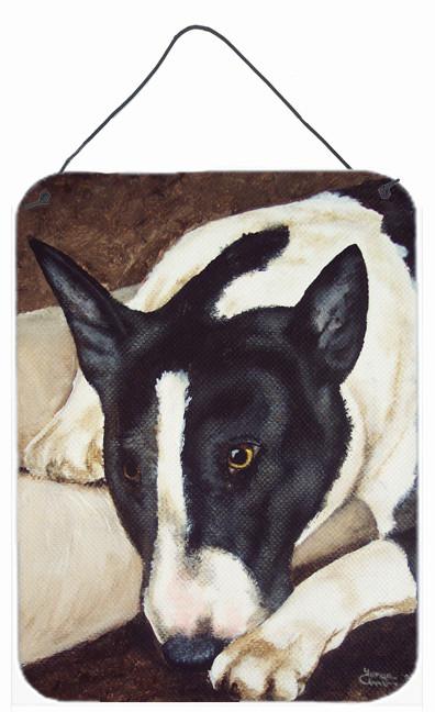 Bull Terrier by Tanya and Craig Amberson Wall or Door Hanging Prints AMB1030DS1216 by Caroline&#39;s Treasures