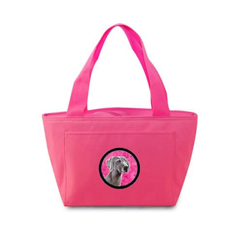 Pink Weimaraner  Lunch Bag or Doggie Bag LH9386PK by Caroline&#39;s Treasures