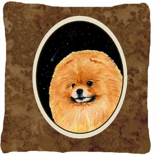 Starry Night Pomeranian Decorative   Canvas Fabric Pillow by Caroline's Treasures
