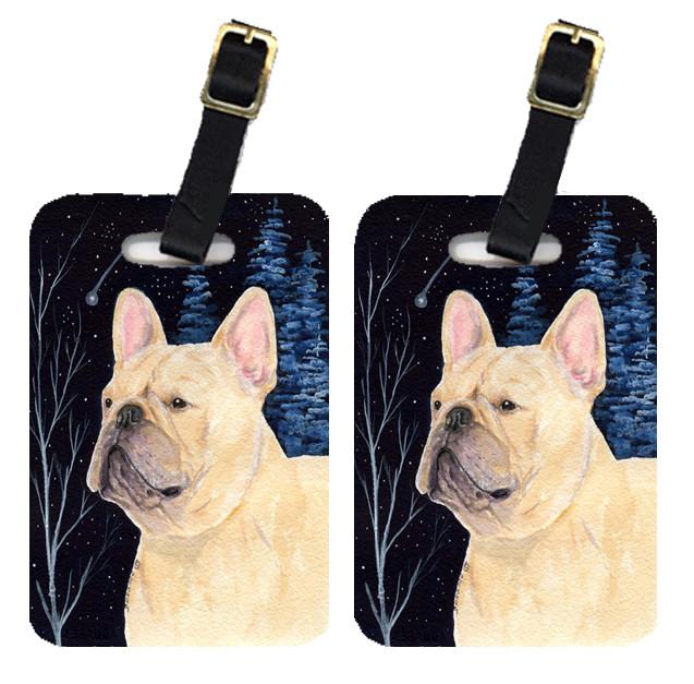 Starry Night French Bulldog Luggage Tags Pair of 2 by Caroline's Treasures