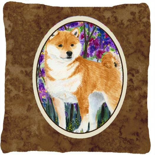 Shiba Inu Decorative   Canvas Fabric Pillow by Caroline&#39;s Treasures