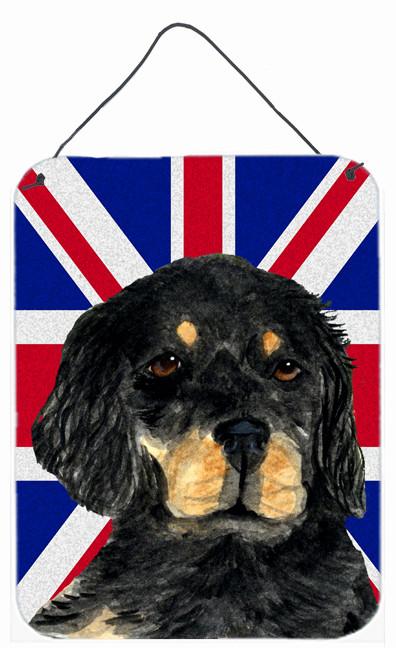 Gordon Setter with English Union Jack British Flag Wall or Door Hanging Prints SS4957DS1216 by Caroline&#39;s Treasures