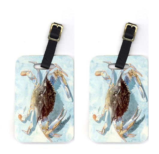 Pair of Blue Crab Luggage Tags by Caroline&#39;s Treasures
