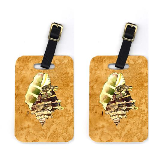 Pair of Shell Luggage Tags by Caroline&#39;s Treasures