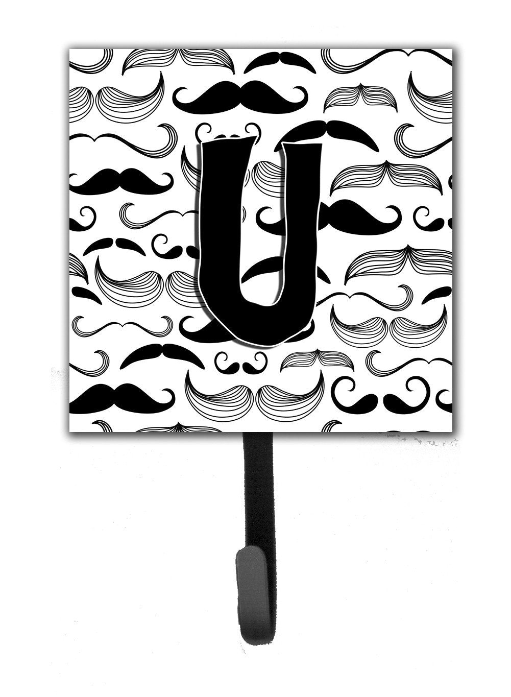 Letter U Moustache Initial Leash or Key Holder CJ2009-USH4 by Caroline&#39;s Treasures