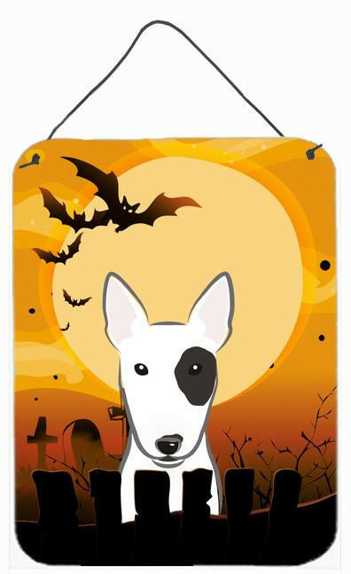 Halloween Bull Terrier Wall or Door Hanging Prints BB1767DS1216 by Caroline&#39;s Treasures