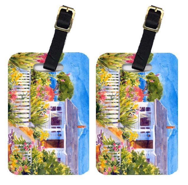 Pair of 2 Seaside Beach Cottage  Luggage Tags by Caroline&#39;s Treasures
