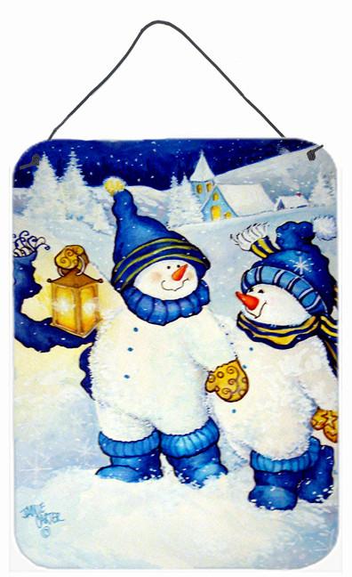 Follow Me Snowman Wall or Door Hanging Prints PJC1009DS1216 by Caroline's Treasures