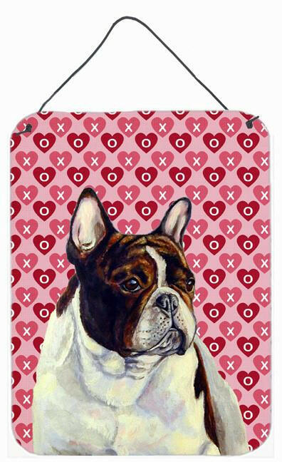 French Bulldog Hearts Love and Valentine&#39;s Day Wall or Door Hanging Prints by Caroline&#39;s Treasures