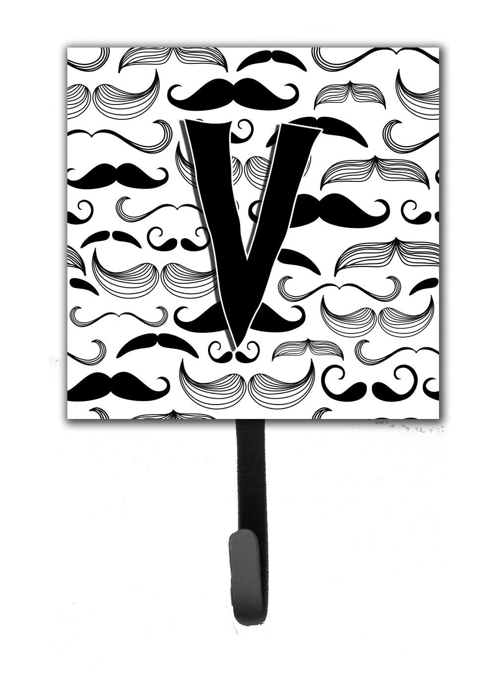 Letter V Moustache Initial Leash or Key Holder CJ2009-VSH4 by Caroline's Treasures