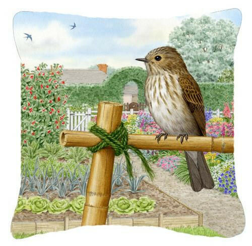 Spotted Flycatcher by Sarah Adams Canvas Decorative Pillow ASAD0688PW1414 - the-store.com