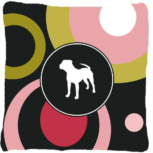Pit Bull Decorative   Canvas Fabric Pillow by Caroline&#39;s Treasures