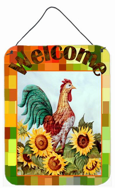 Welcome Rooster Wall or Door Hanging Prints PJC1056DS1216 by Caroline&#39;s Treasures