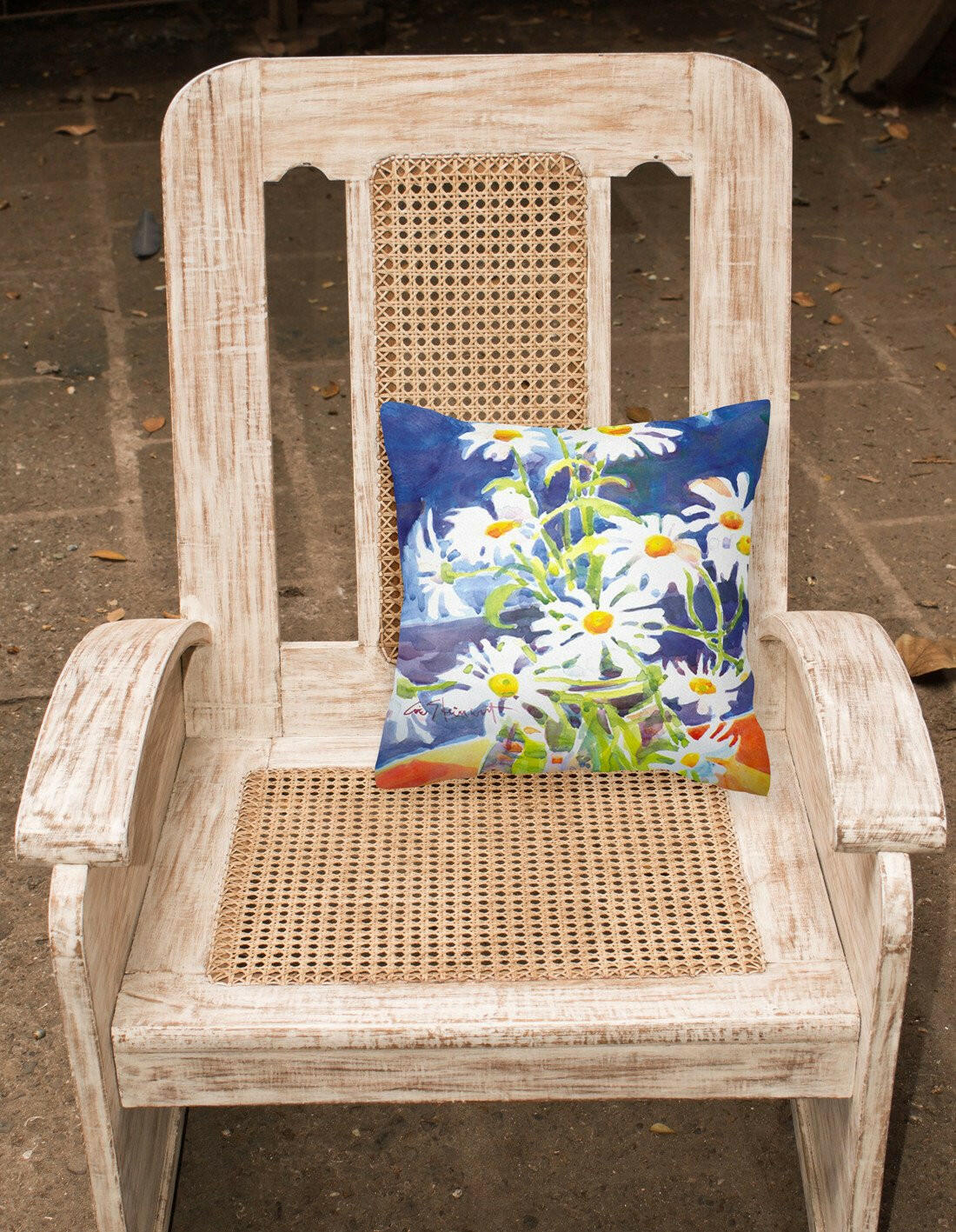 Flowers - Daisy   Canvas Fabric Decorative Pillow - the-store.com