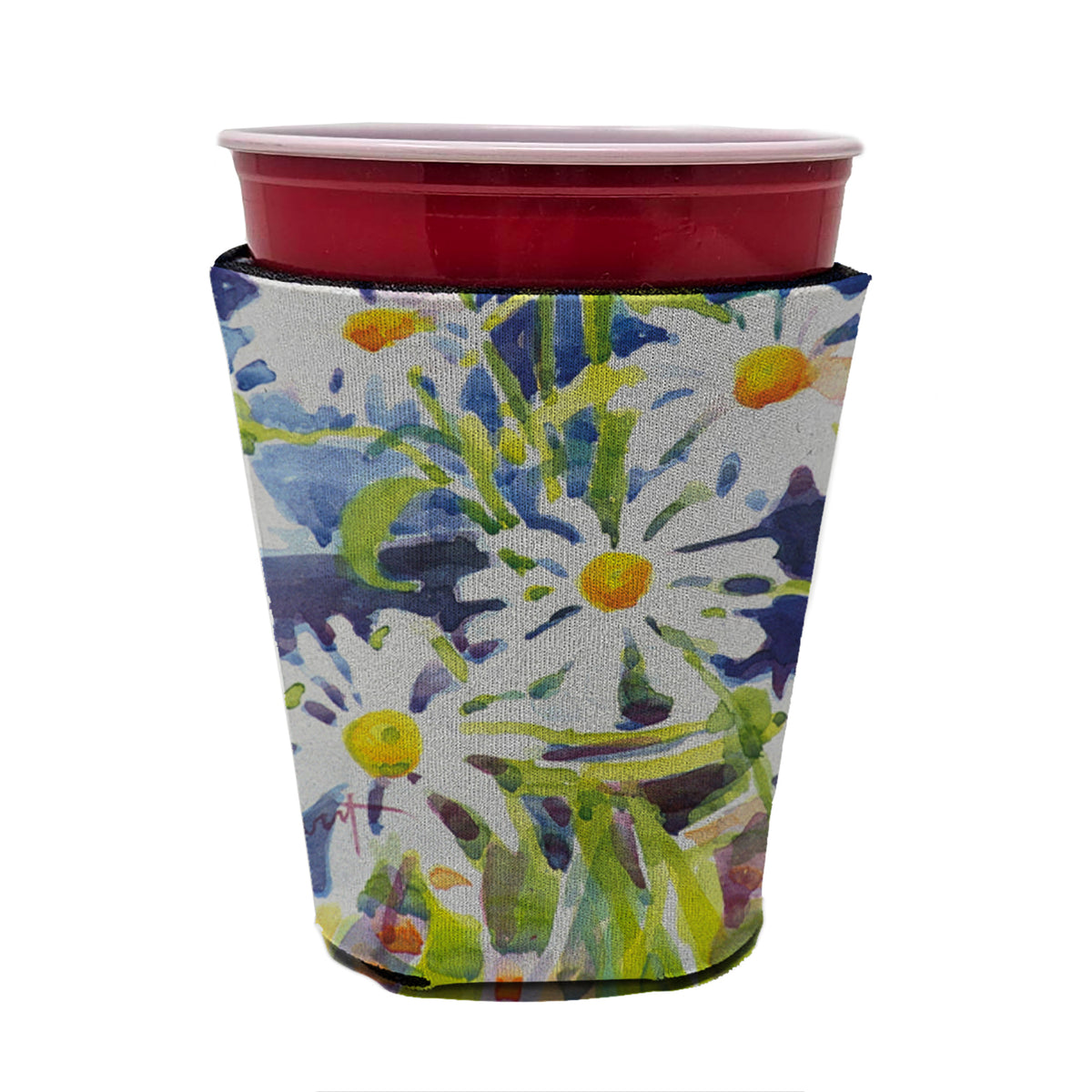 Flowers - Daisy Red Cup Beverage Insulator Hugger