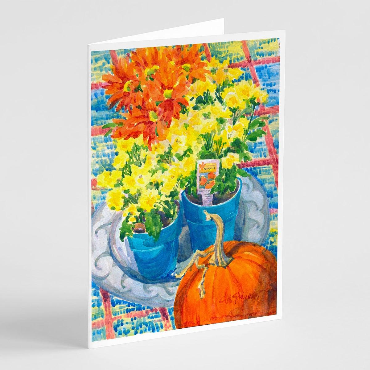 Buy this Flower - Mums Greeting Cards and Envelopes Pack of 8