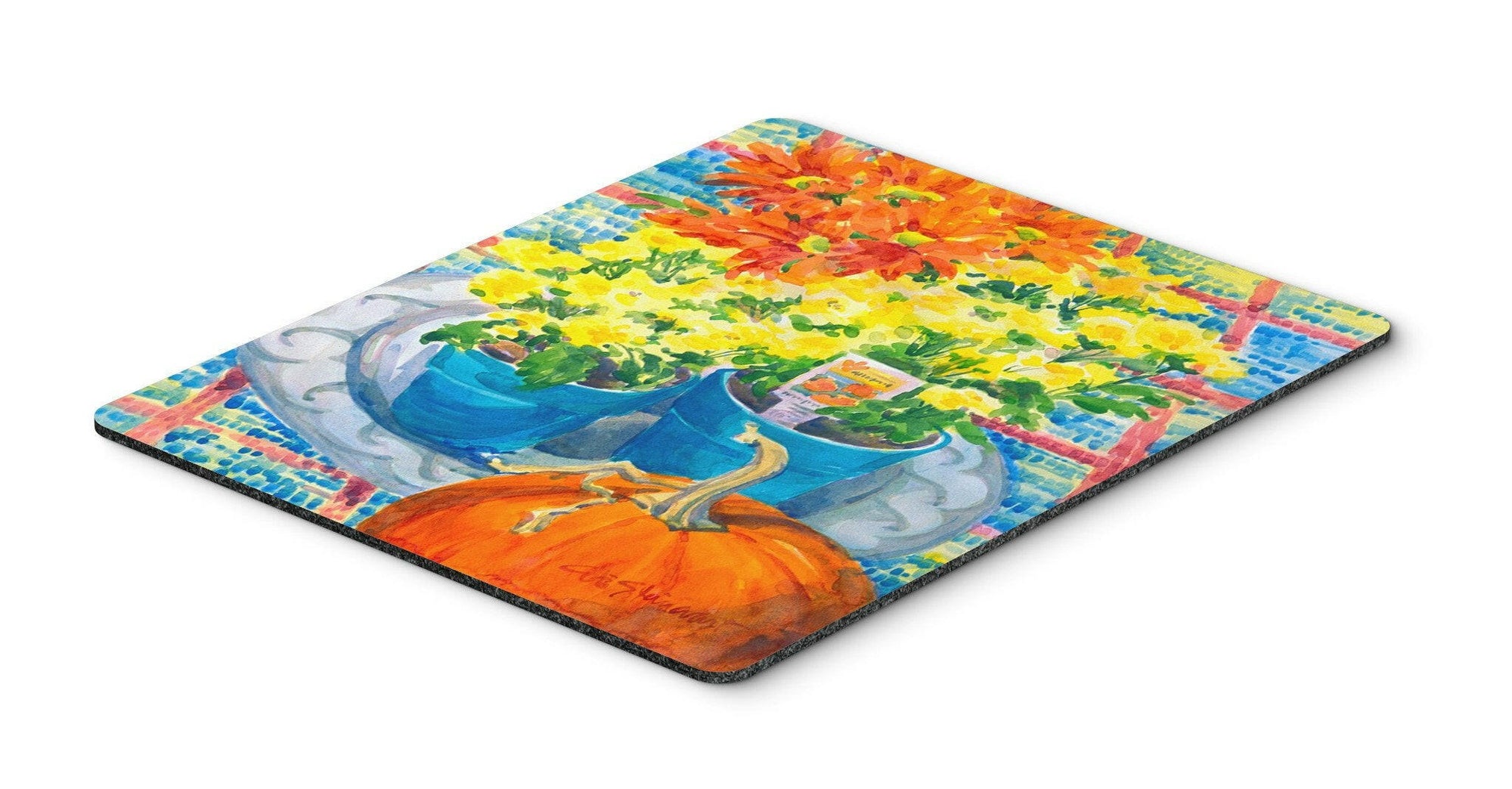 Flower - Mums Mouse Pad, Hot Pad or Trivet by Caroline's Treasures