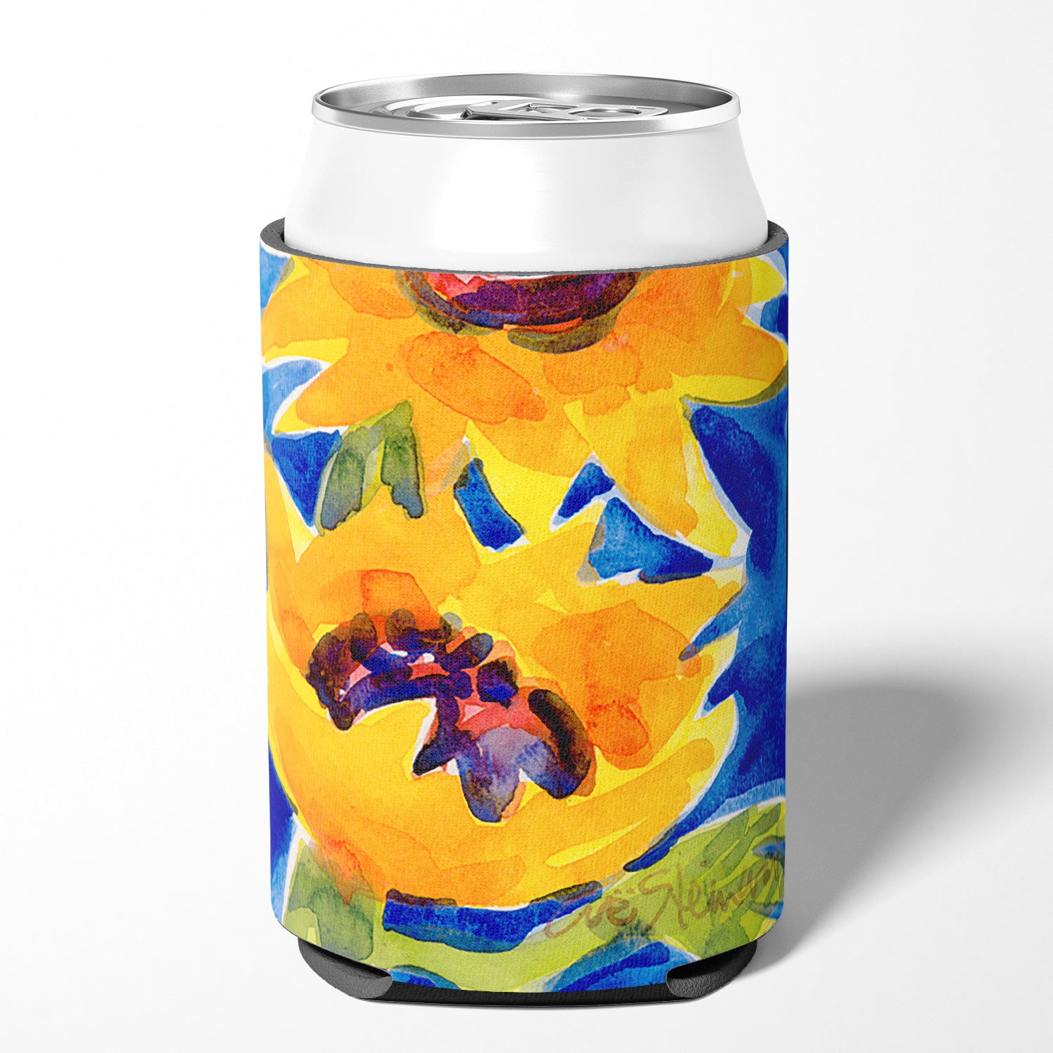 Flower - Sunflower  Can or Bottle Beverage Insulator Hugger.